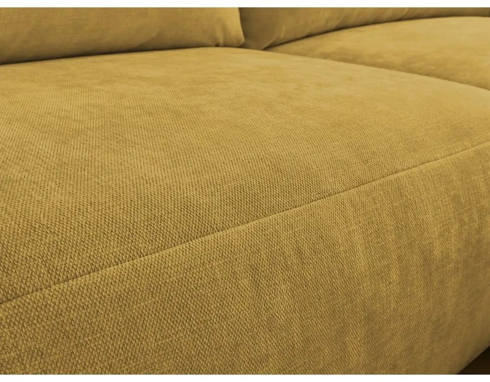 Okkersárga sarokkanapé Aden – Bobochic Paris