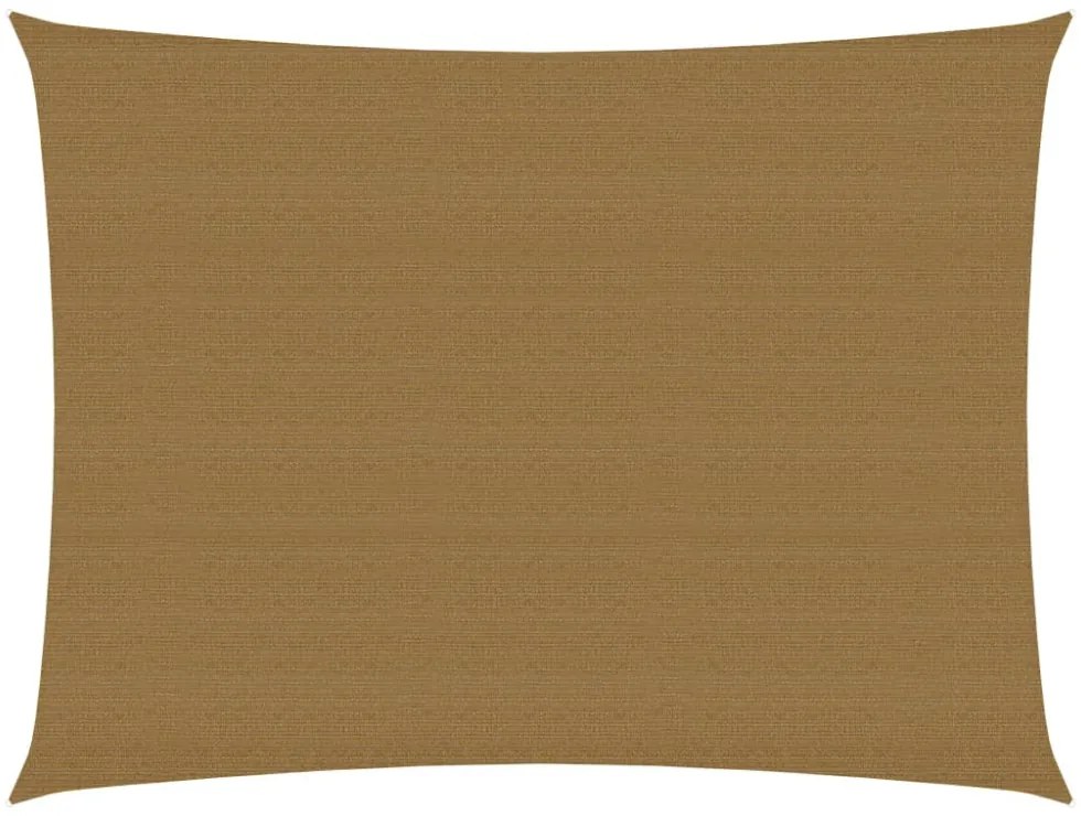 tópszínű HDPE napvitorla 160 g/m² 3 x 4,5 m