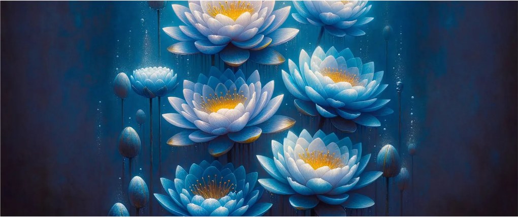 Kép - Tavirózsák a víz alatt (120x50 cm)