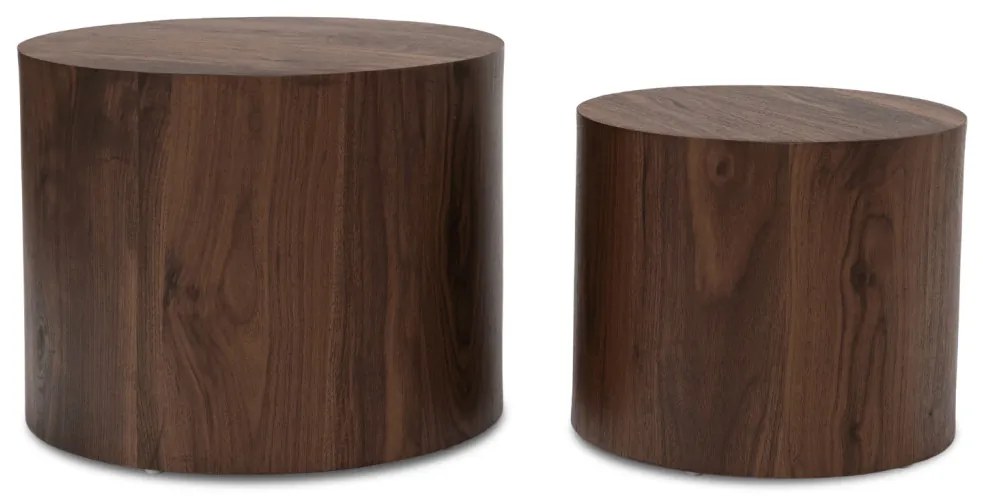 Dohányzóasztal szett Dió Színben. LEILA