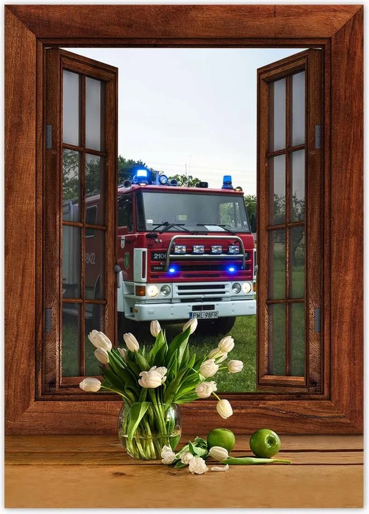 Poszterek 50x70 Tűzoltóautó