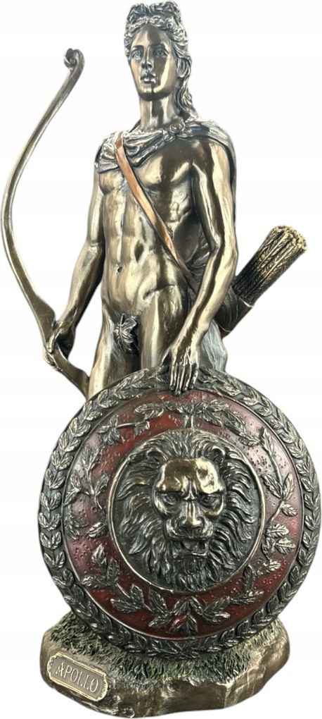 Apollo Görög életisten szobor Veronese Pajzzsal (WU75999A4)