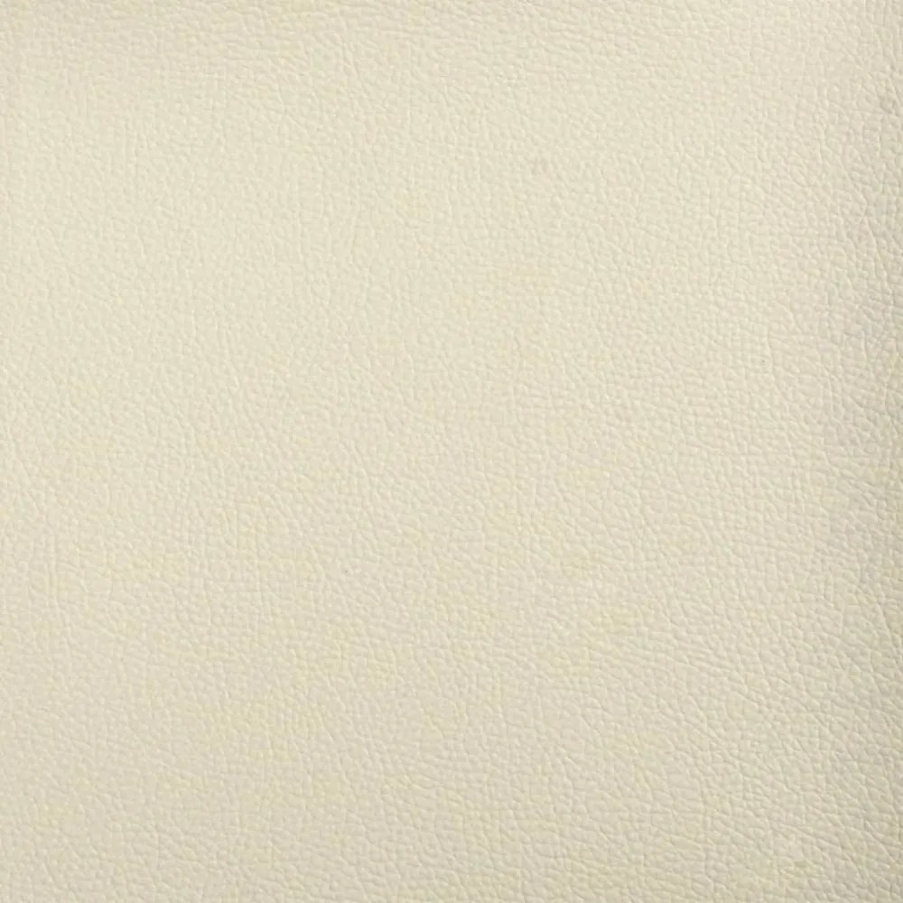 krémszínű műbőr pad 110 x 76 x 80 cm