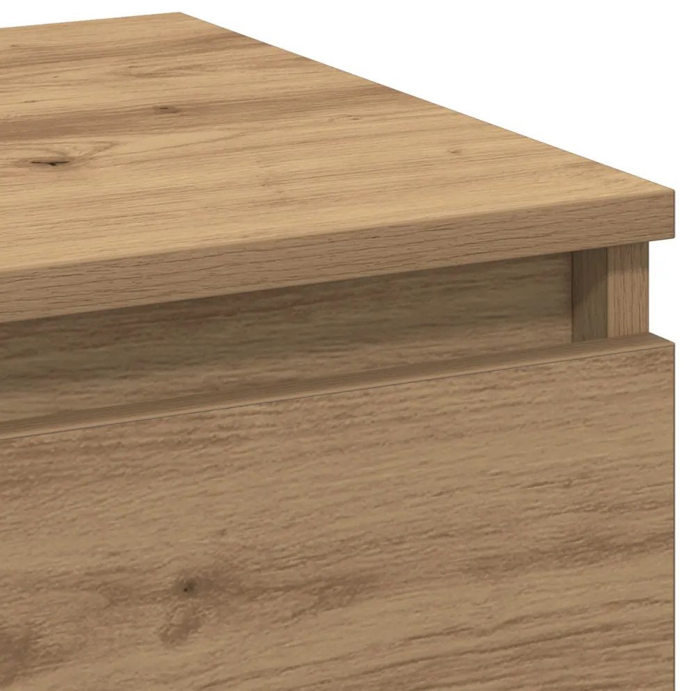Éjjeli szekrények 2 db Kézműves tölgy 40x35x50 cm Műzott anyag