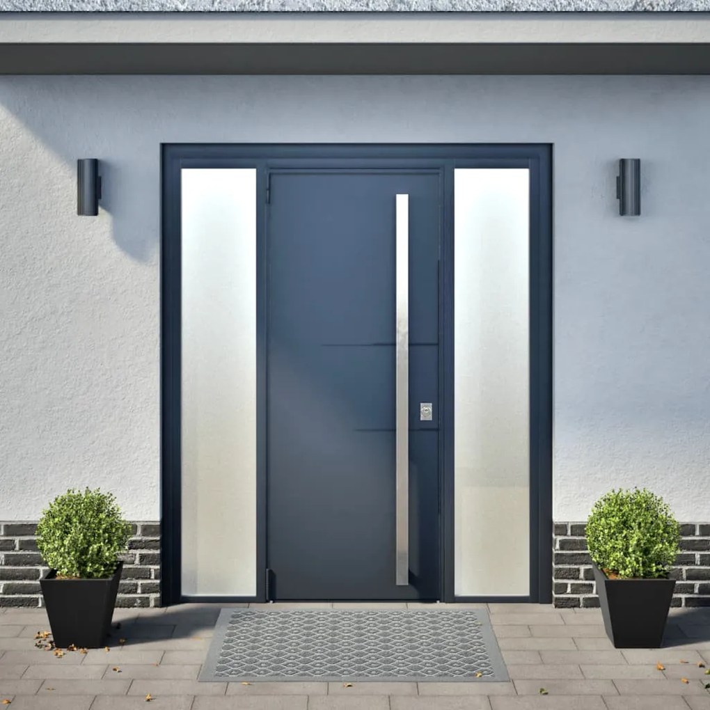 2 db fekete acél kerti növénytartó 30 x 30 x 30 cm