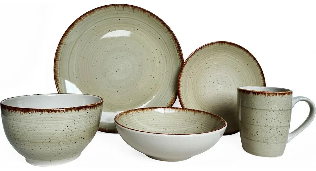 Banquet Spiral Ivory étkészlet, 30 db