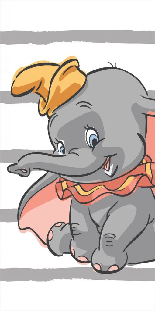 Disney Dumbo Stripe fürdőlepedő, strand törölköző 70x140cm