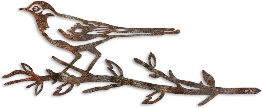 Bird fém kerti dísztárgy, barna, 50×20 cm – TR565TNL1313