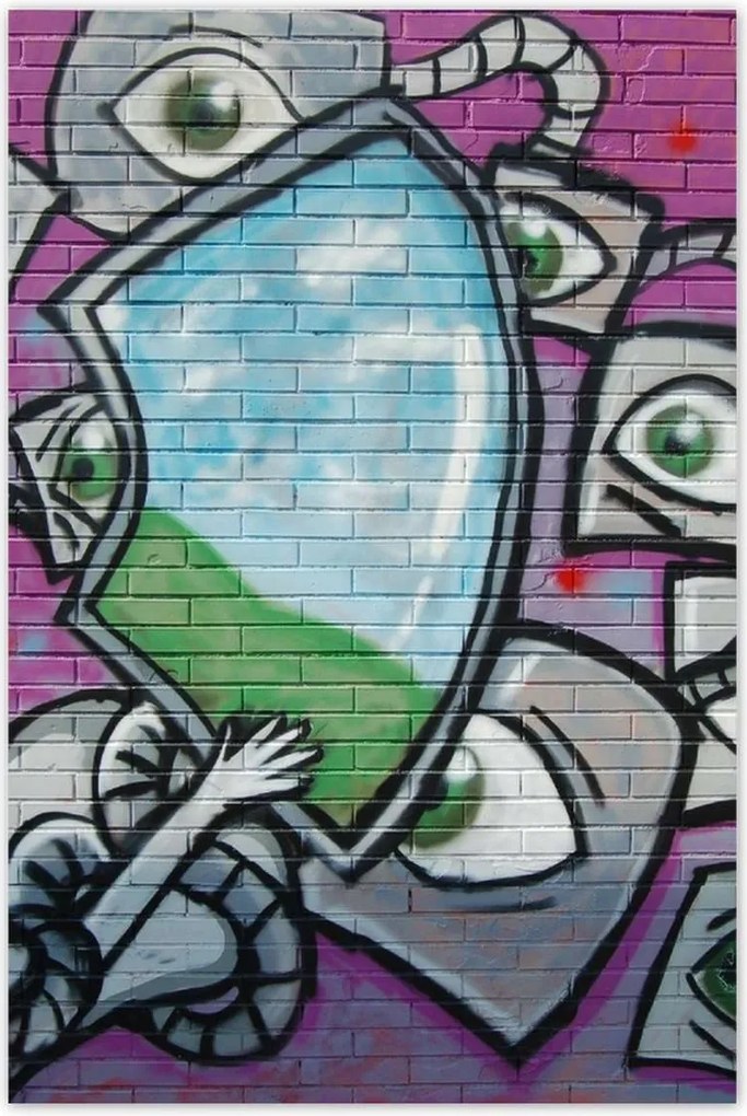 Poszterek 80x120 Graffitti Falfestmény