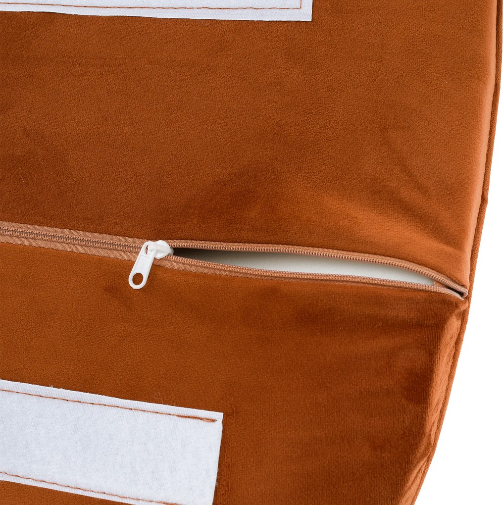 Design fotel, terrakotta Velvet szövet, AURIL