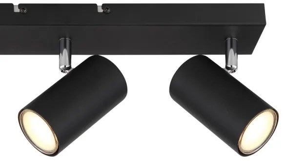 Globo 57911-3B - ROBBY 3xGU10/35W/230V fekete spotlámpa