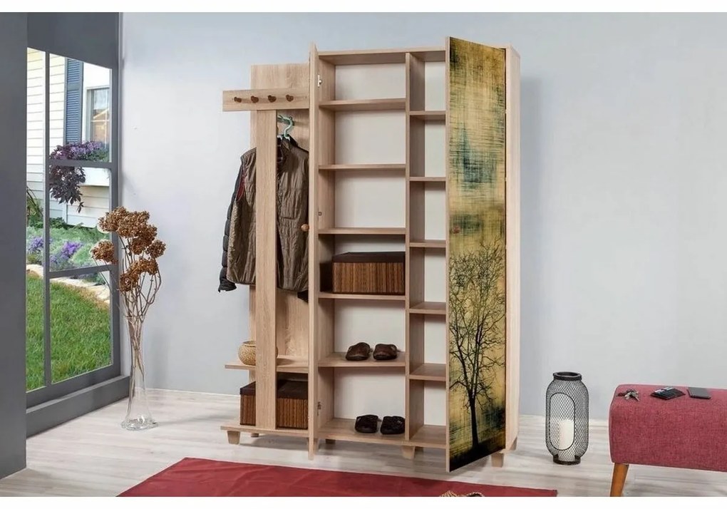 Garmanto Tree Sonoma Oak Double akasztós szekrény