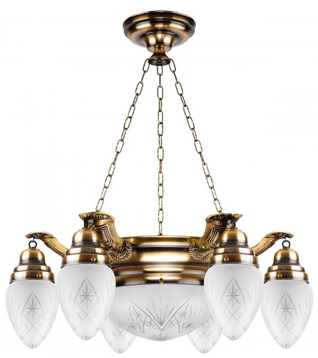 AZERO AW50/P csillár 6xE27/60W+1xE27/100W