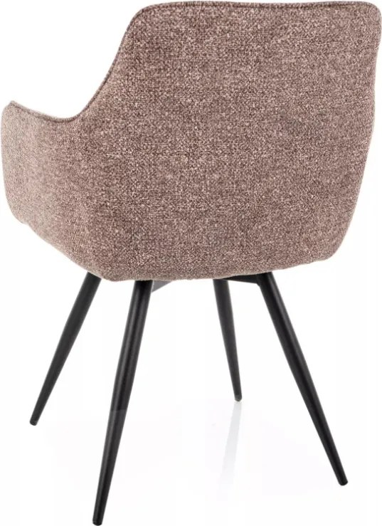 Ballo Leo szövet étkezőszék sötétbézs forgatható üléssel