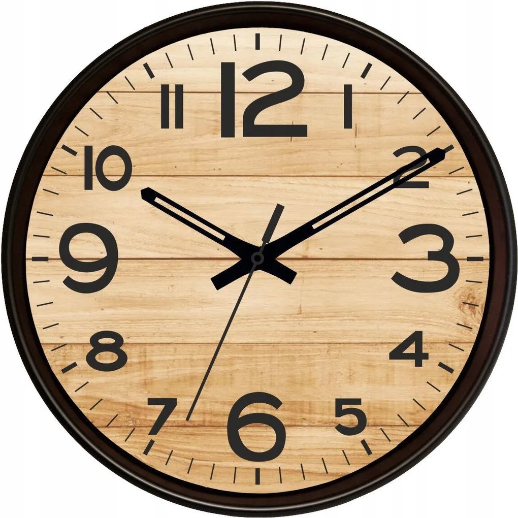 Jól Olvasható Falióra Atrix ATE2015BW3 Fautánzatú Számlap 30 cm