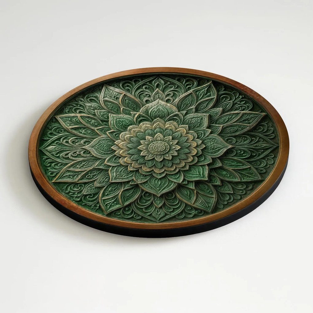 DUBLEZ | Mandala a falra - Smaragd