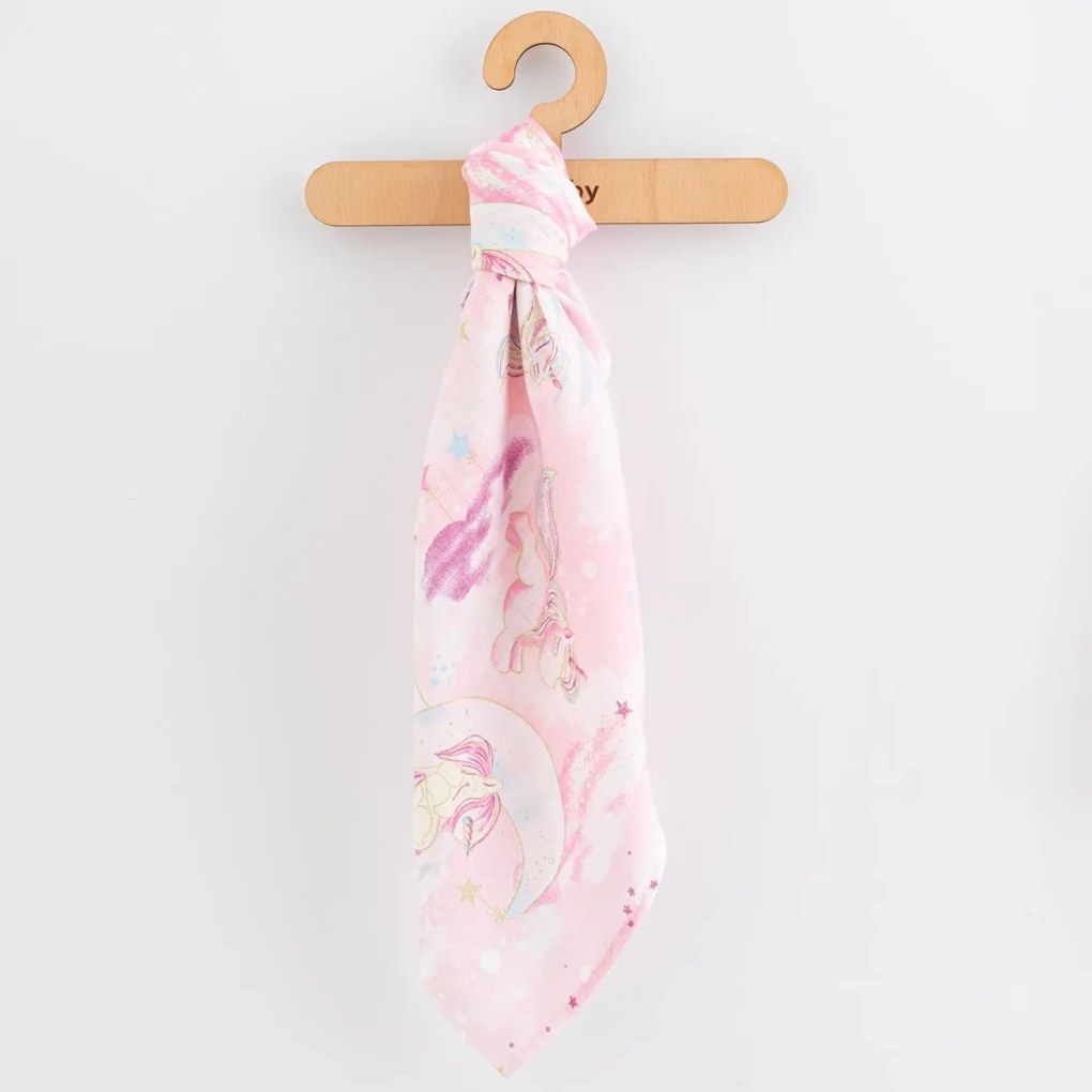 Pamut pelenka nyomtatással New Baby 70x80 cm 3 db LÁNY