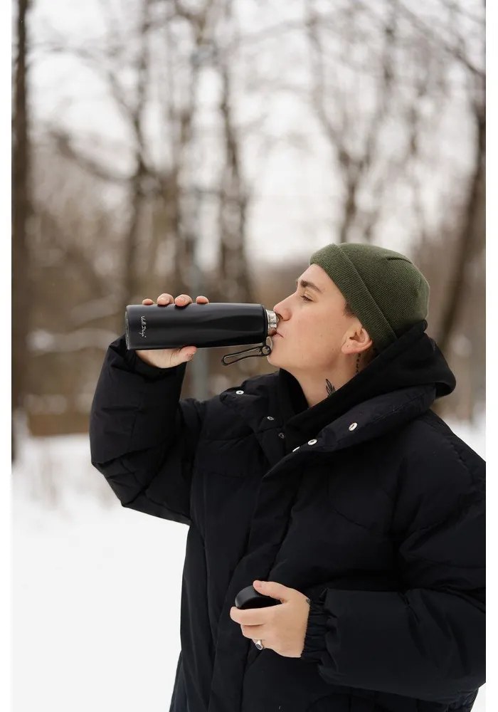 Fekete termosz 500 ml Fuori – Vialli Design