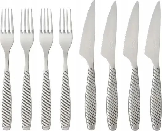 Hús steak evőeszköz készlet kés villa 4 szett Ikea 365+