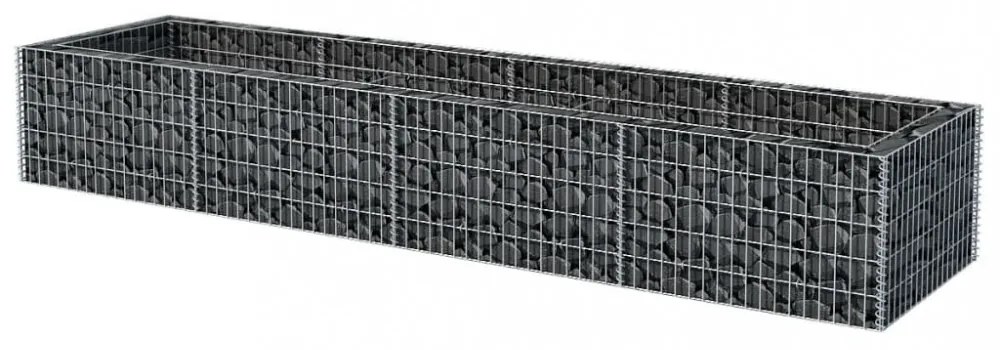 acél gabion magaságyás 360 x 90 x 50 cm