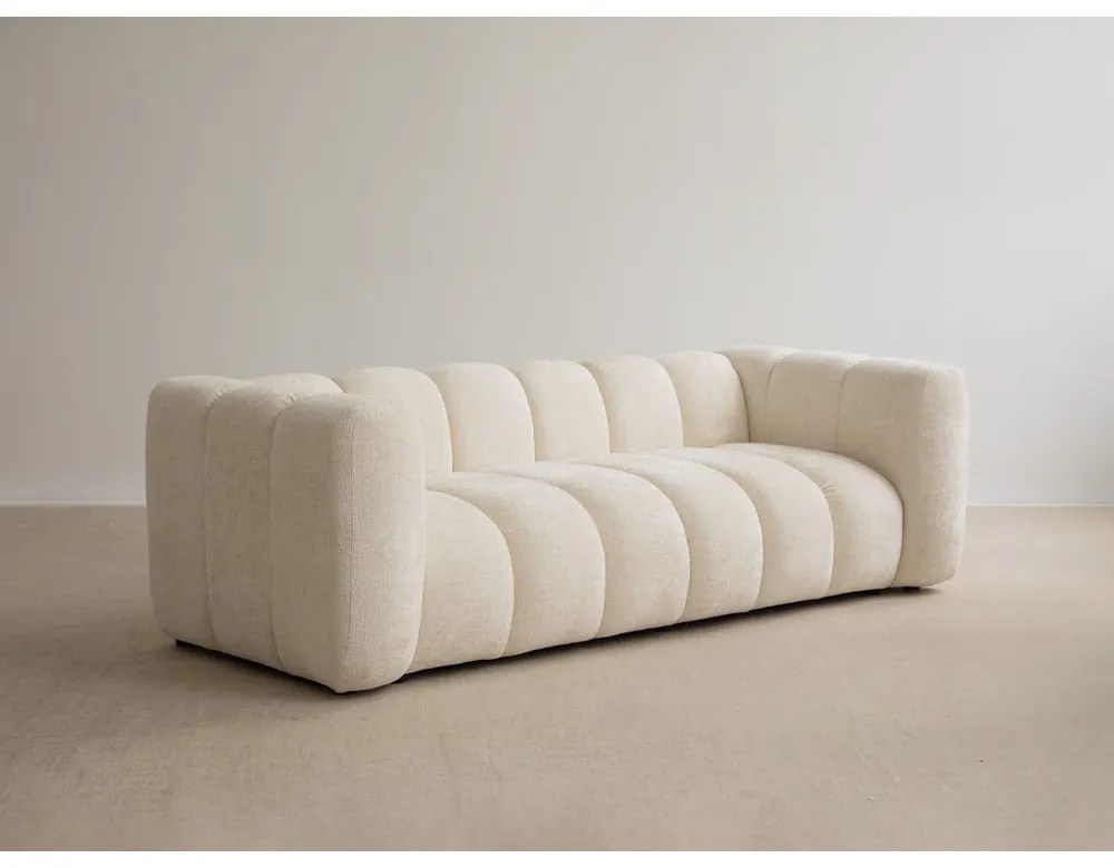 Sárga bársony moduláris sarokkanapé Lupine – Micadoni