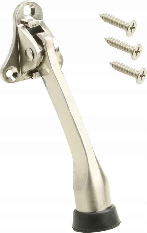 Garázs Ajtótámasz 13 cm Nikkel Ezüst Kecskezár Ajtóhoz