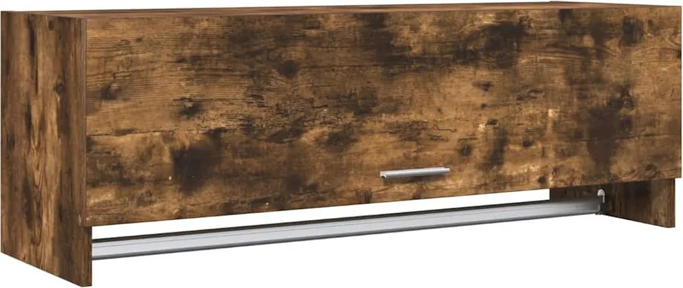 vidaXL füstös tölgy színű szerelt fa ruhásszekrény 100 x 32,5 x 35 cm