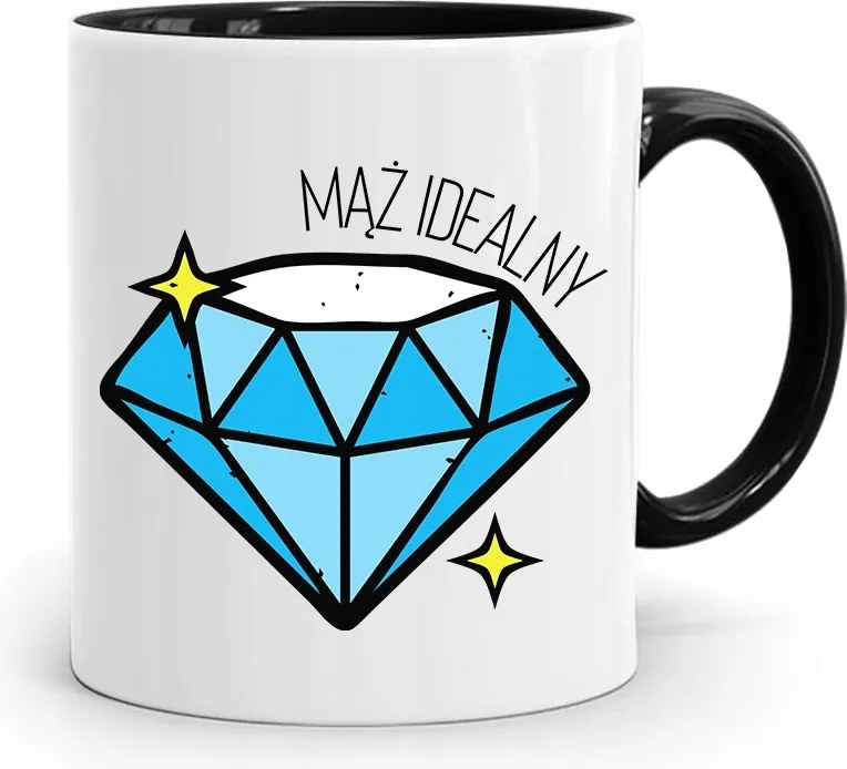 Bögre Ajándék Fekete Fiúnak Férj Tökéletes nyomott mintával