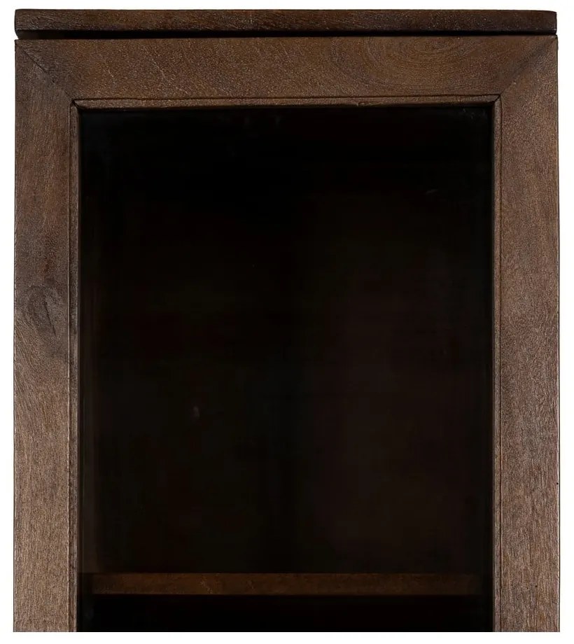 Barna mangófa tálalószekrény 40x180x40 cm Ravi – Ixia