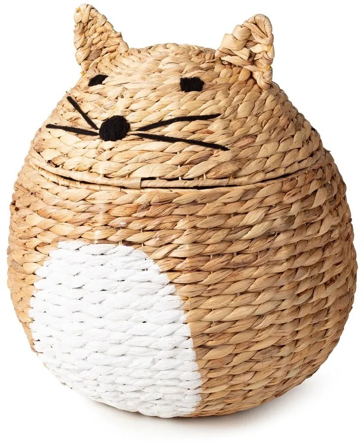 Natúr színű vízijácint játéktároló kosár ø 40x43 cm Cat – Compactor