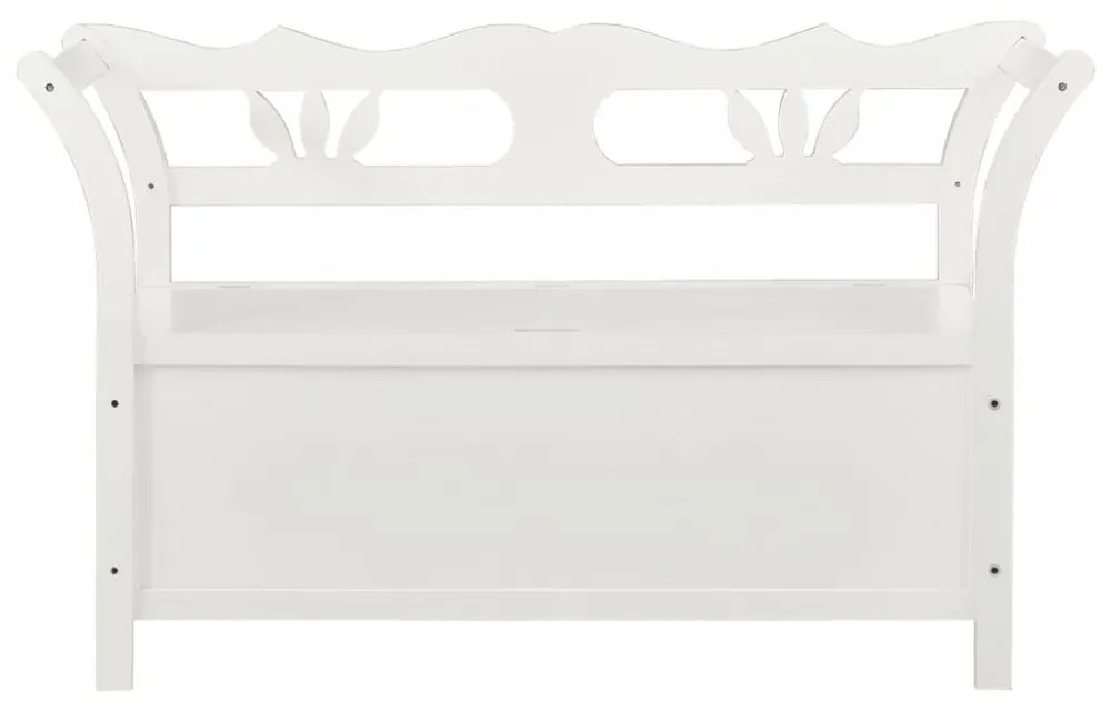 fehér tömör fenyőfa pad 107 x 45 x 75,5 cm