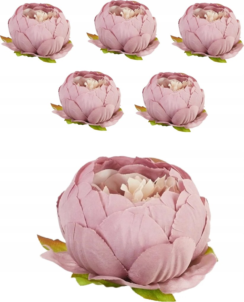 6x Bazsarózsa Termék Virágfej Peónia Virág Művirág