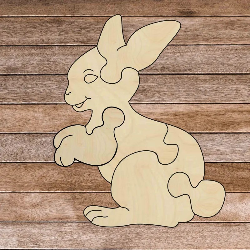 Fa montessori oktatási puzzle - Nyuszi | SENTOP H020 Nyár