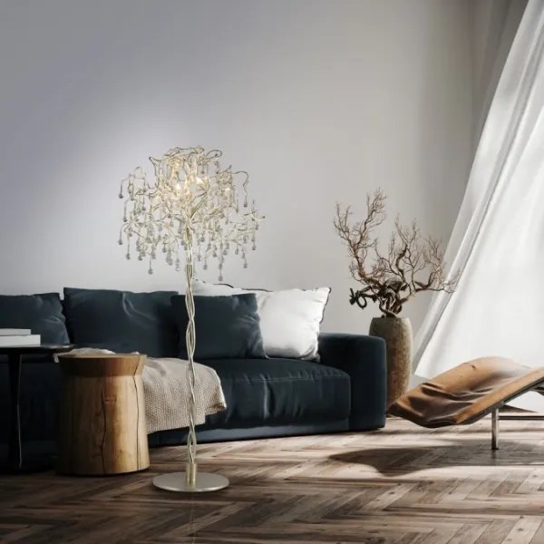 Paul Neuhaus 232-55 - Állólámpa ICICLE 5xG9/40W230V króm