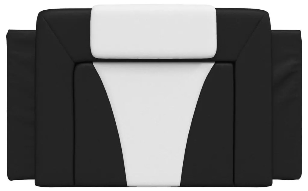 fekete és fehér műbőr fejtámla párna Viana 90 cm