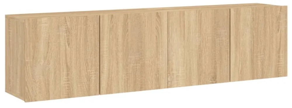 2 db sonoma tölgy színű fali TV-szekrény 80 x 30 x 41 cm