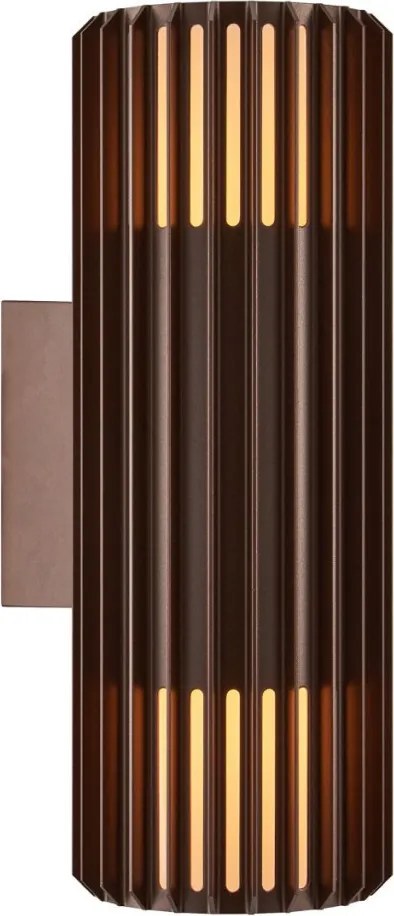NORDLUX 2418121261 ALUDRA Modern Kültéri Fali Lámpa Barna E27 IP54