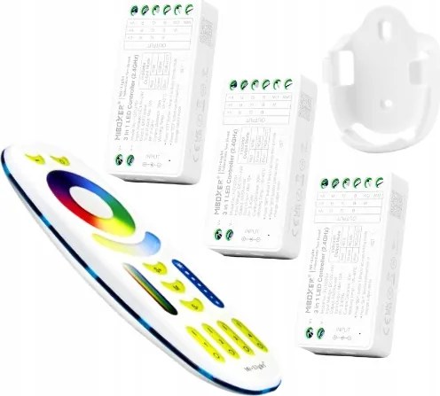 Rgb Led szalag zónavezérlés Rgbw Rgb+cct MiBoxer 3 vezérlő távirányító
