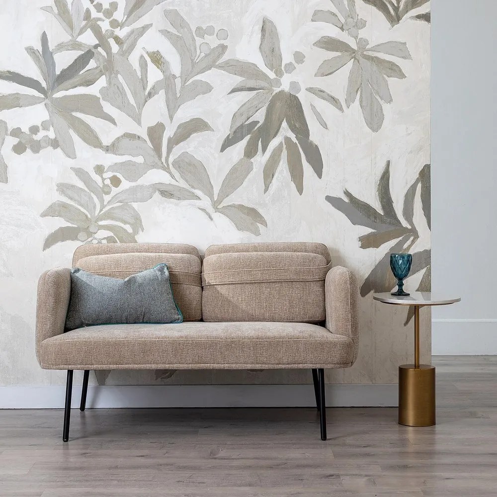 Bézs zsenília kanapé 127 cm Bind – Ixia