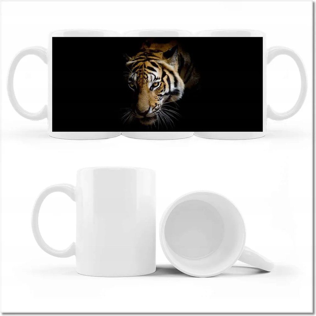 Fotós bögre Tigris macska arc