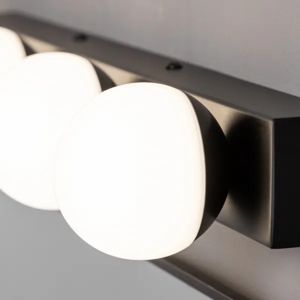 Brilagi - LED fürdőszobai tükörvilágítás HOLLYWOOD 3xLED/3W/230V IP44 fekete