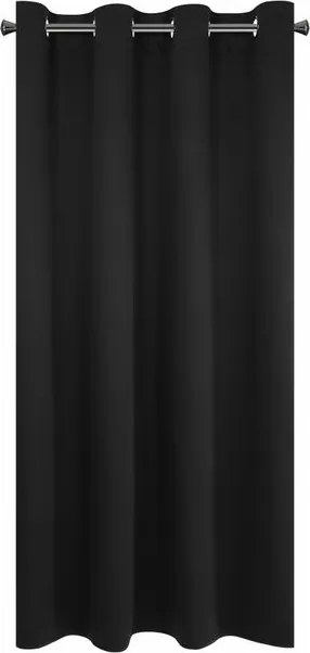 Függöny 140x175 Logan fekete, áttetsző