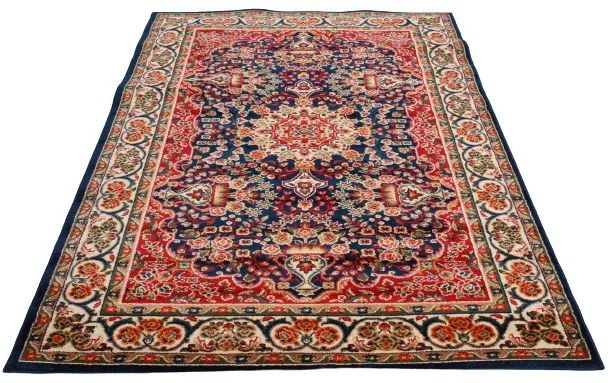 Klasszikus szőnyeg Sötét kék AFSHAR 150x225 Perzsa szőnyeg