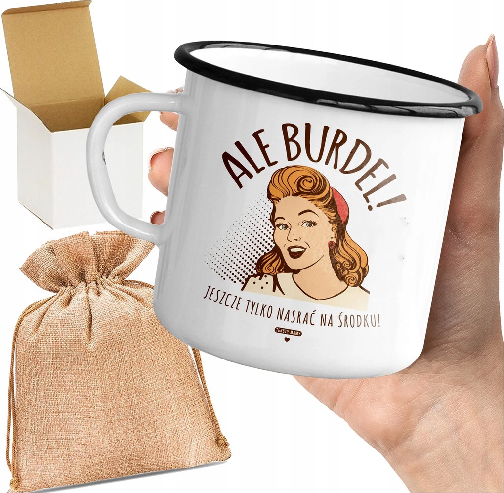 Bögre_emalin Nyomott Mintával Anya Szöveg Vicces De Bordélyház Anya