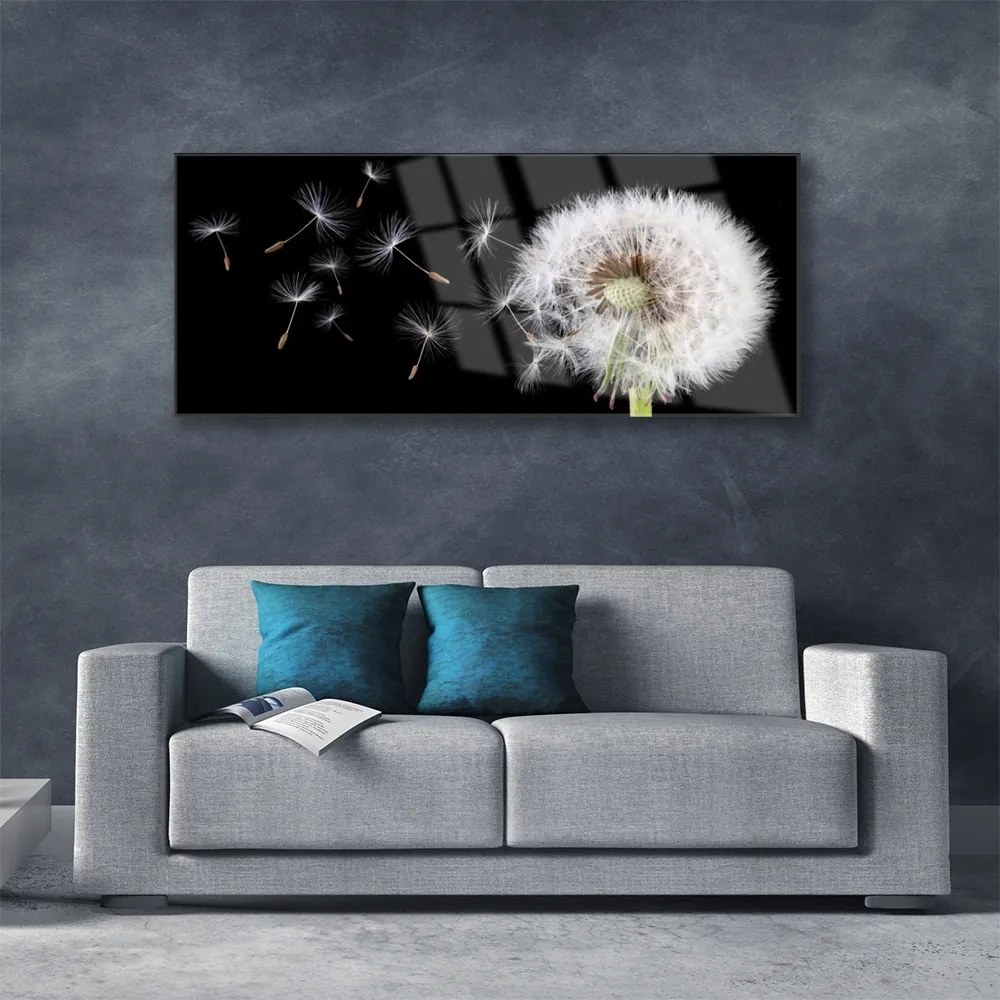 Fali üvegkép Pitypang 120x60cm