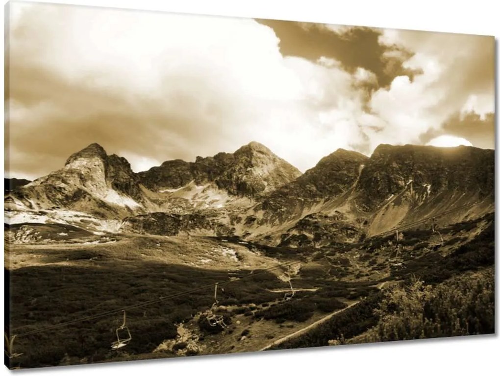 Vászonkép 90x60 Tátra Lengyel hegyek Kilátás