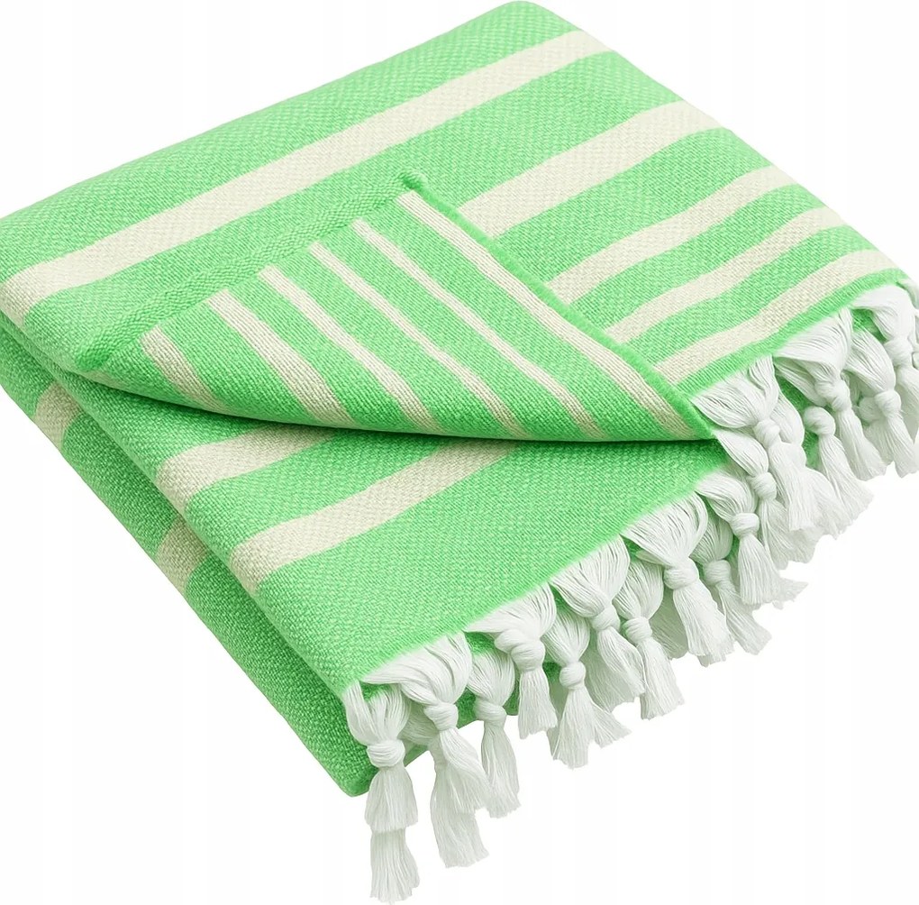 Strandtörölköző Rojtokkal A Szaunázáshoz 90X170 Egyiptomi Pamut