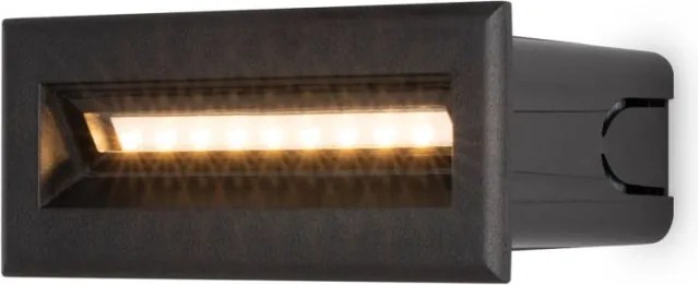 MAYTONI O045SL-L5B3K BOSCA Kültéri Falba Építhető Lámpa Fekete LED