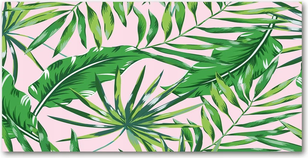 Fotó üvegkép Trópusi levelek 140x70