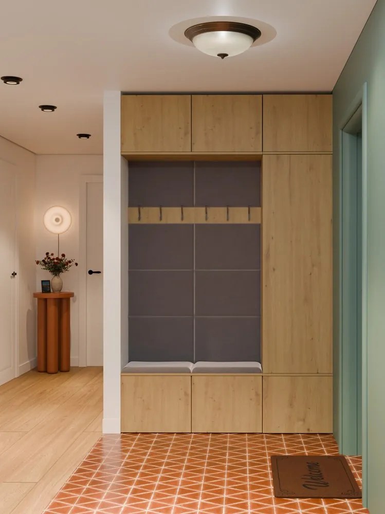 HAGA III 1SZ2W előszobafal 150x35x238 cm, tölgy